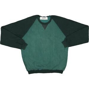 Qbism Quentin Nghiem Colorblock Canvas Denim Jersey Lambs Leather Sweatshirt